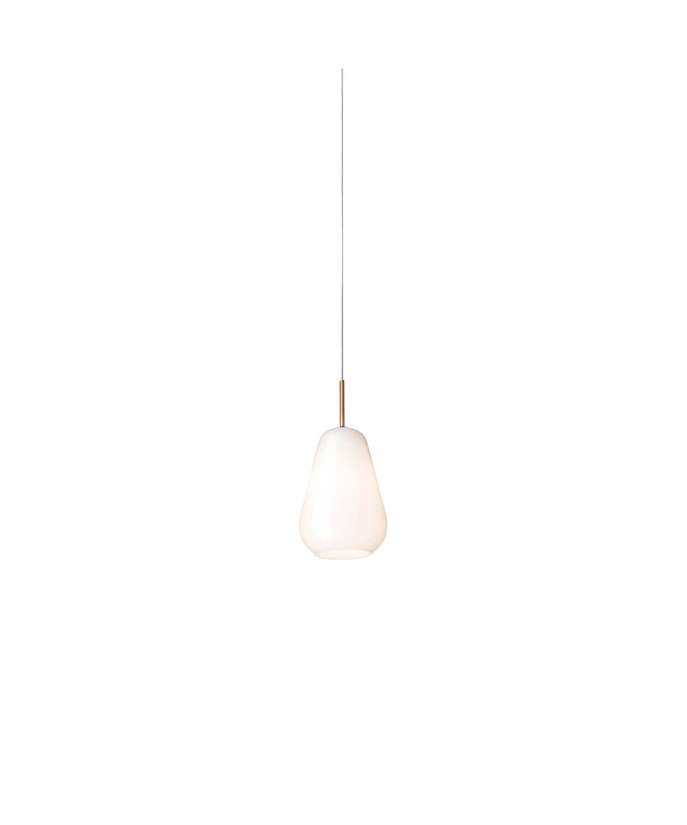 Image of Anoli 1 Pendelleuchte Small Nordic Gold/Opal White - Nuura bei Lampenmeister.ch